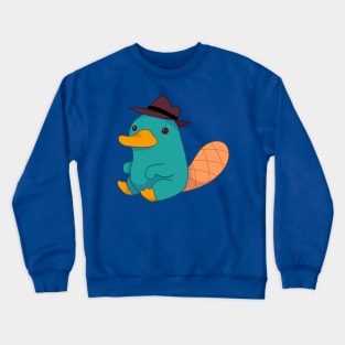 Chubby Lil Agent Platypus Crewneck Sweatshirt